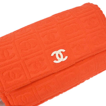 Chanel Orange Cotton Sport Line Handbag