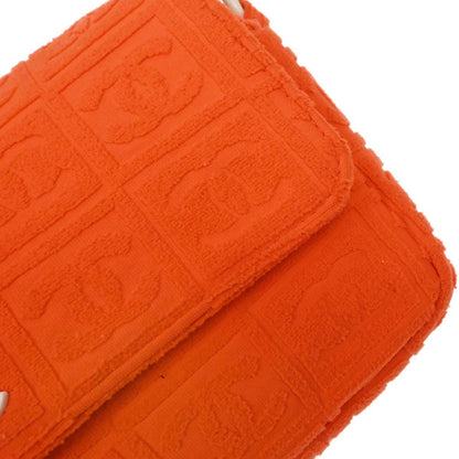 Chanel Orange Cotton Sport Line Handbag