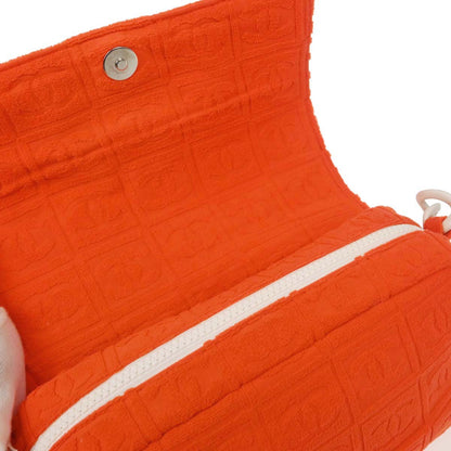 Chanel Orange Cotton Sport Line Handbag