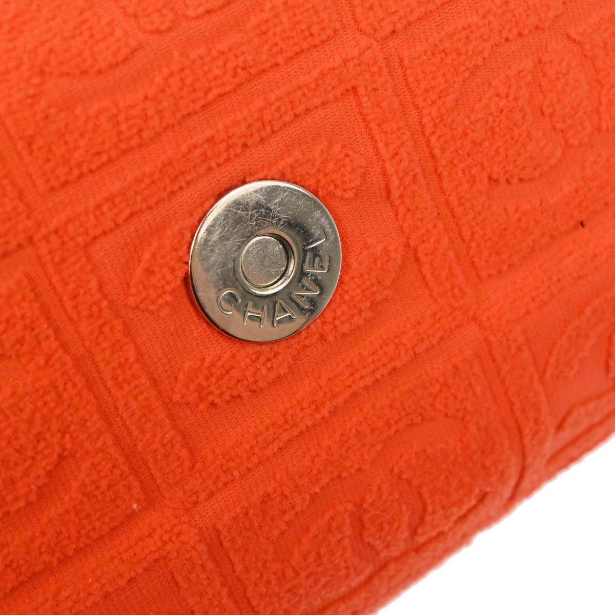 Chanel Orange Cotton Sport Line Handbag