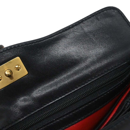 Gucci Black Bamboo Handbag