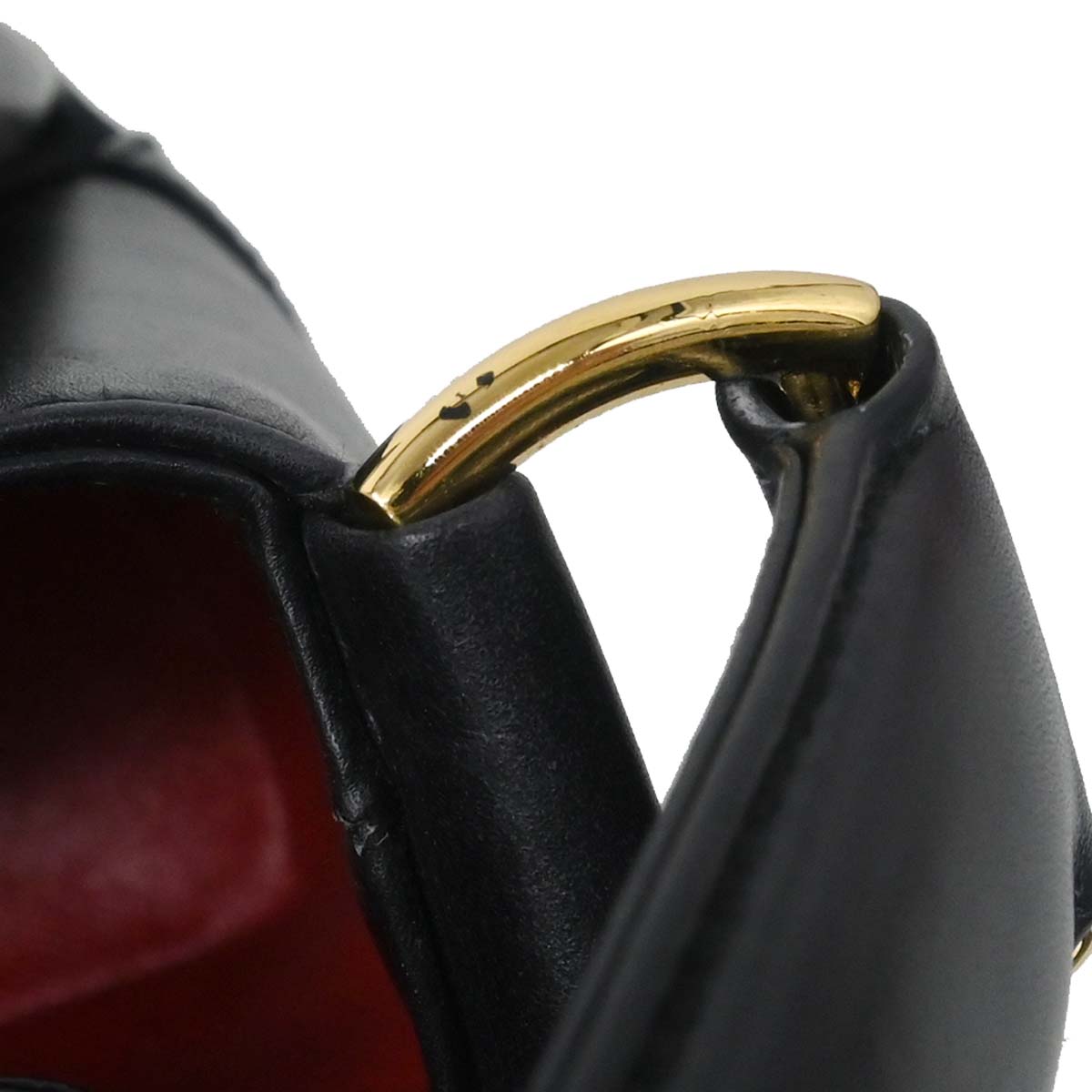 Gucci Black Bamboo Handbag