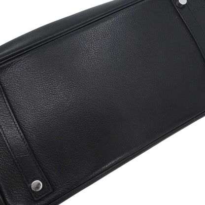 Hermes Black Evergrain Birkin 30 Handbag