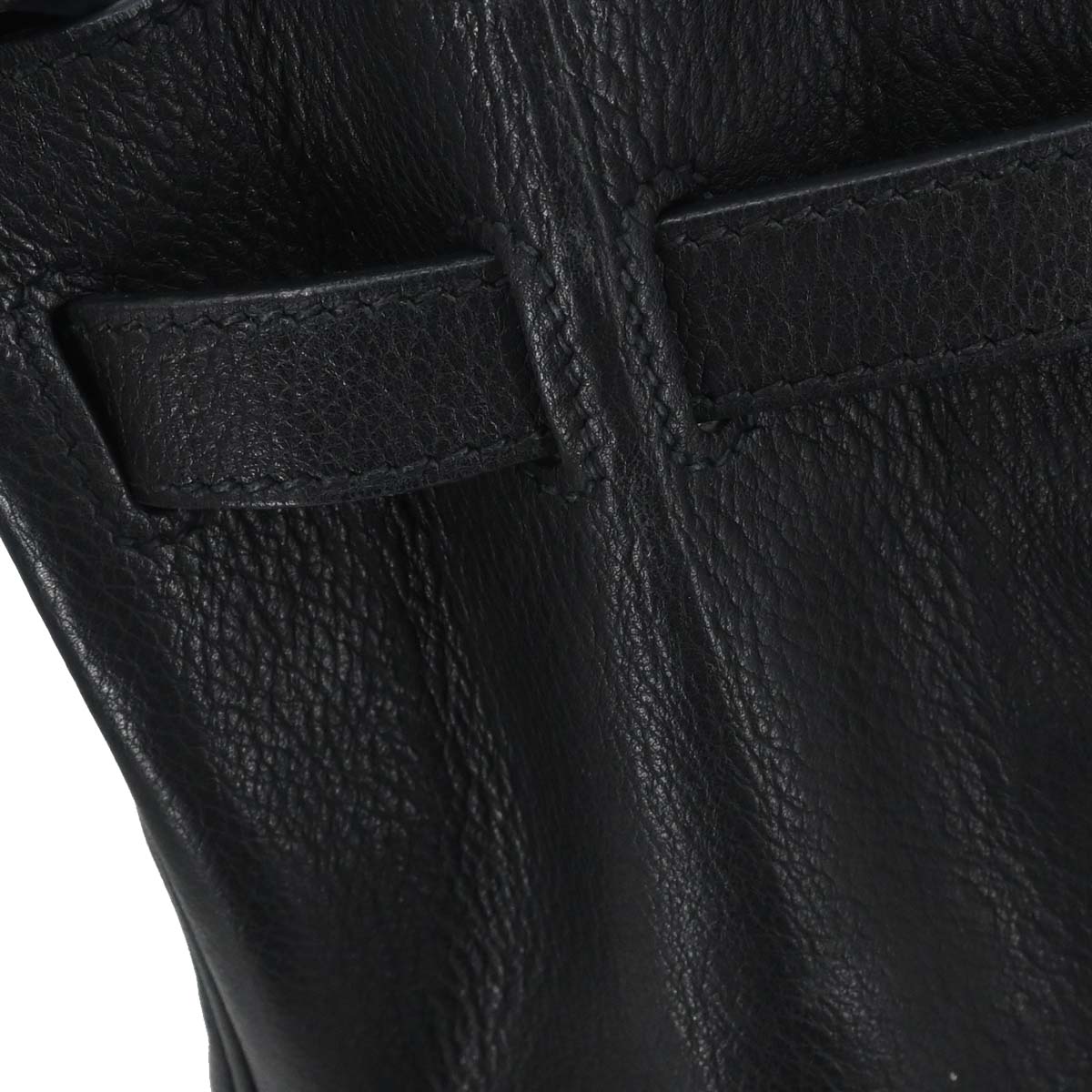 Hermes Black Evergrain Birkin 30 Handbag