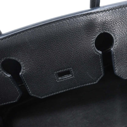 Hermes Black Evergrain Birkin 30 Handbag