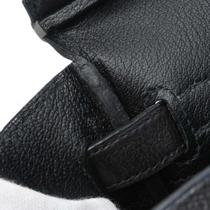 Hermes Black Evergrain Birkin 30 Handbag