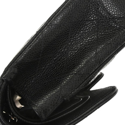 Chanel Black Caviar Skin Small Classic Double Flap Shoulder Bag