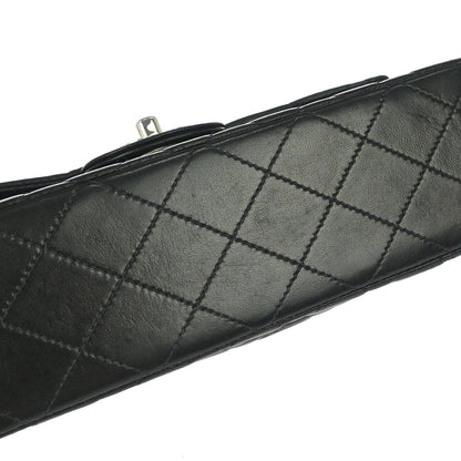 Chanel Black Lambskin Small Classic Double Flap Shoulder Bag