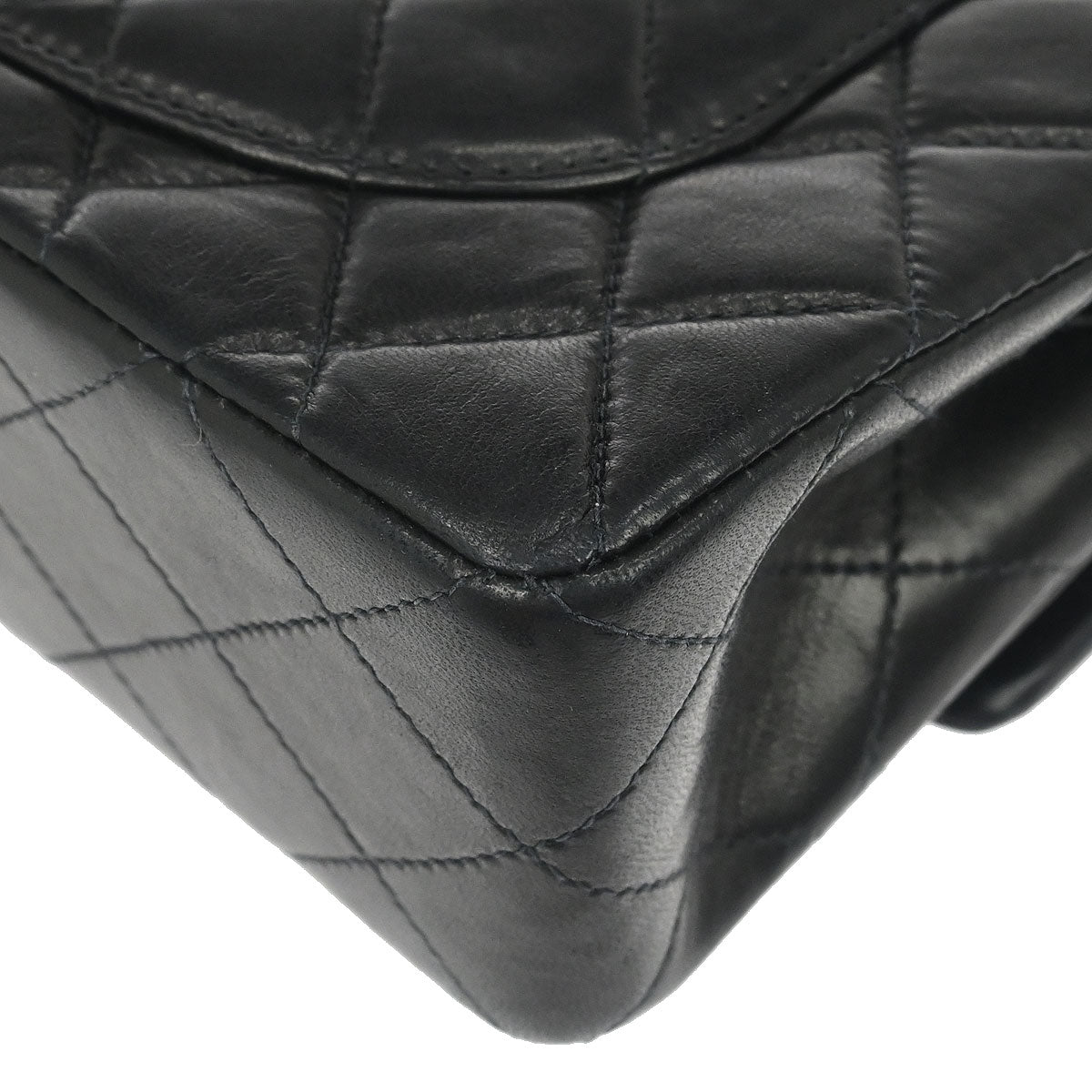 Chanel Black Lambskin Small Classic Double Flap Shoulder Bag