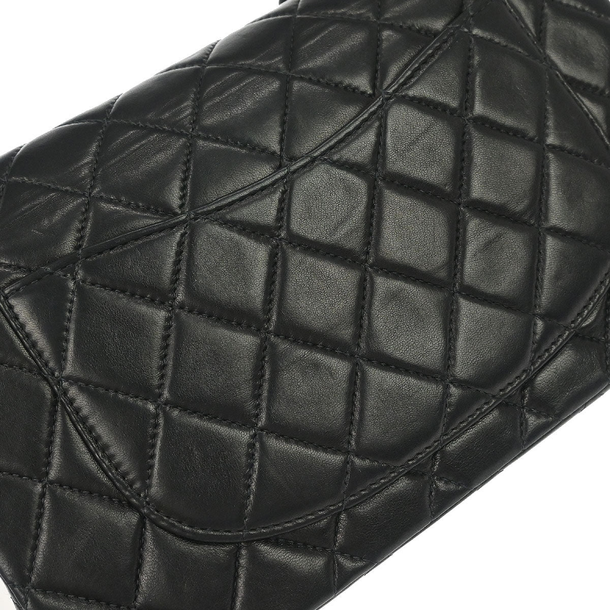 Chanel Black Lambskin Small Classic Double Flap Shoulder Bag