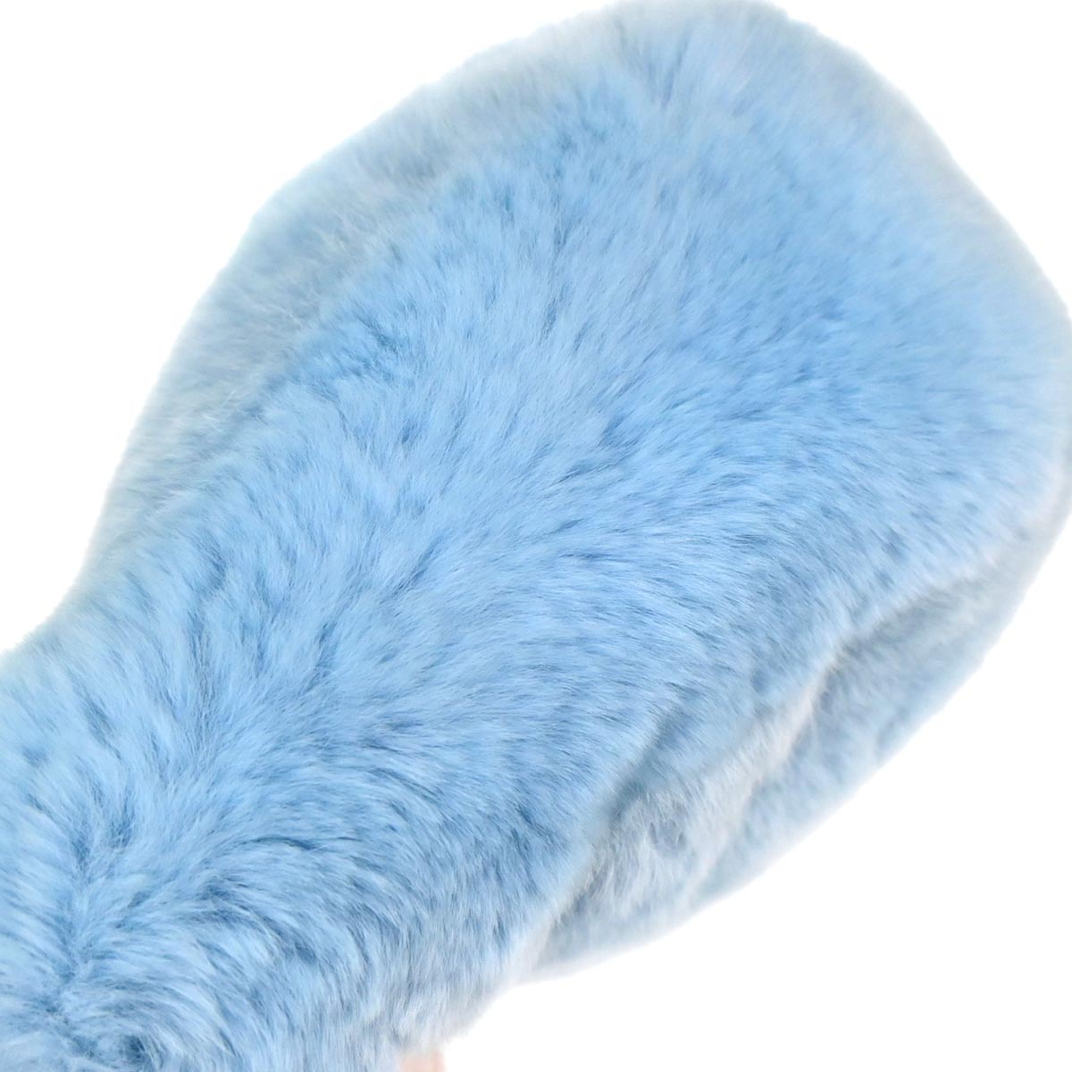 Chanel Blue Lapin Fur Handbag