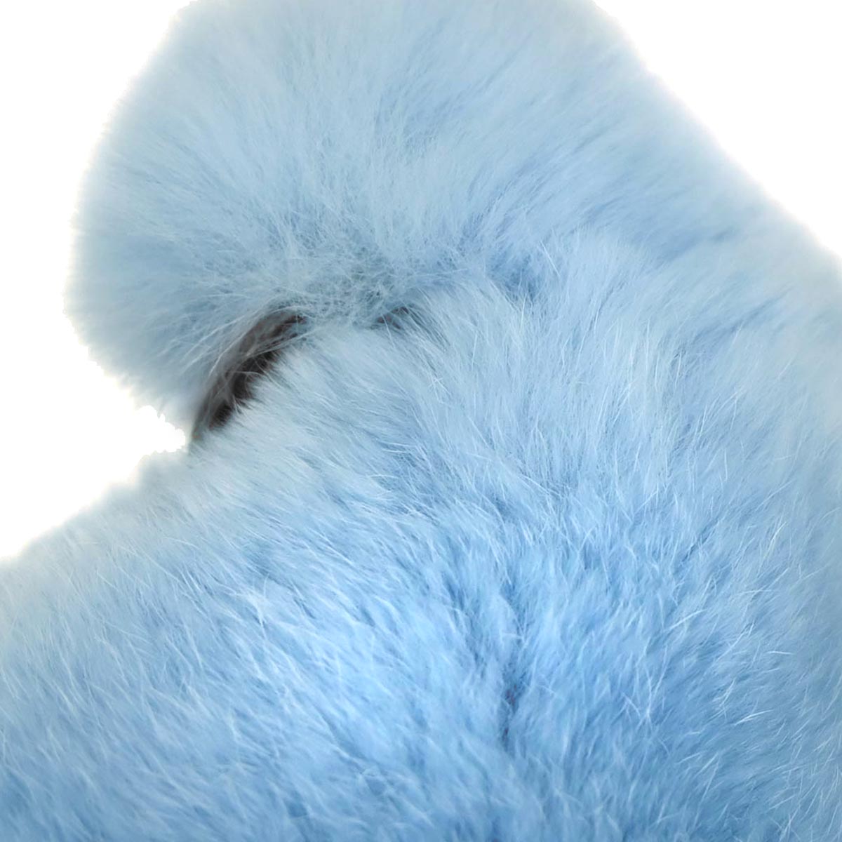 Chanel Blue Lapin Fur Handbag