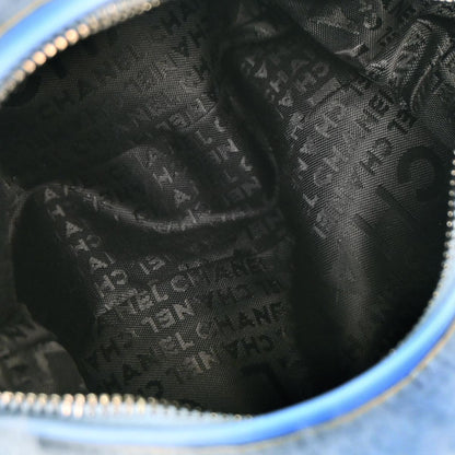 Chanel Blue Lapin Fur Handbag
