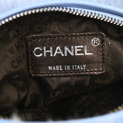 Chanel Blue Lapin Fur Handbag
