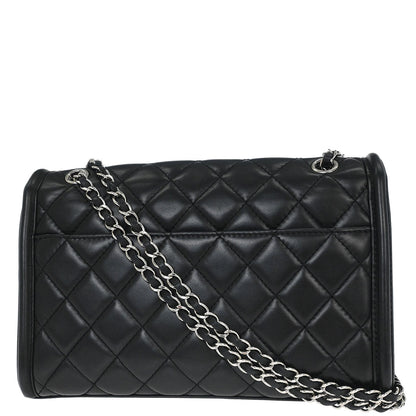 Chanel Black Lambskin Geometric Flap Shoulder Bag