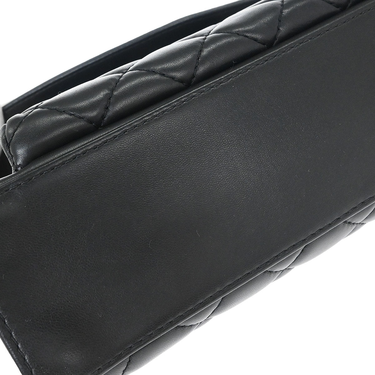 Chanel Black Lambskin Geometric Flap Shoulder Bag