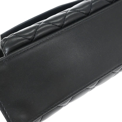 Chanel Black Lambskin Geometric Flap Shoulder Bag