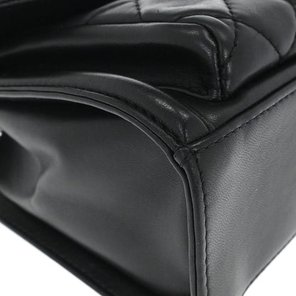Chanel Black Lambskin Geometric Flap Shoulder Bag