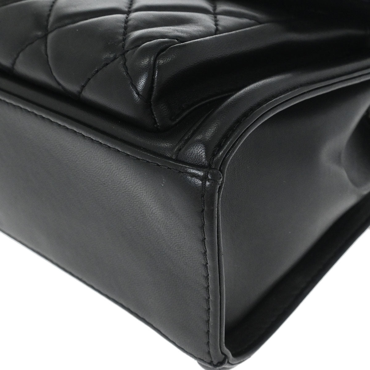 Chanel Black Lambskin Geometric Flap Shoulder Bag