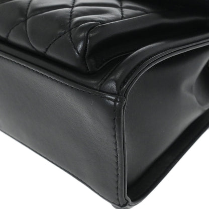 Chanel Black Lambskin Geometric Flap Shoulder Bag