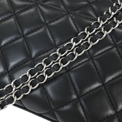 Chanel Black Lambskin Geometric Flap Shoulder Bag