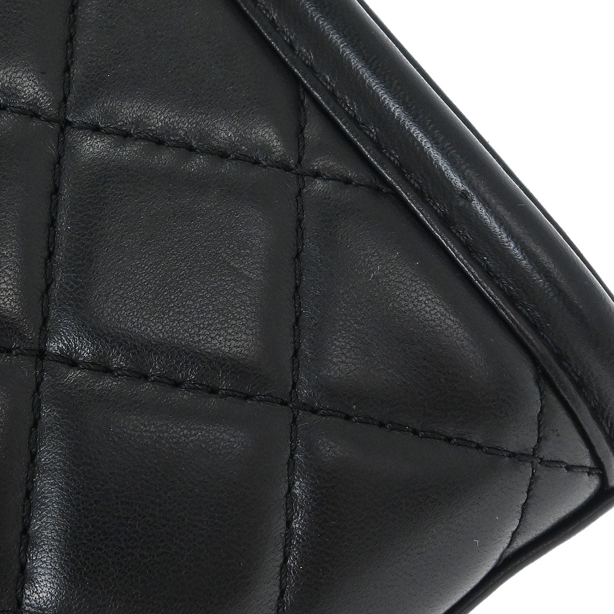 Chanel Black Lambskin Geometric Flap Shoulder Bag