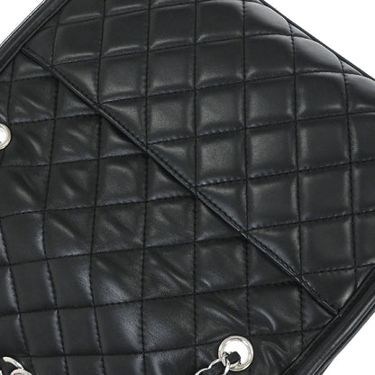 Chanel Black Lambskin Geometric Flap Shoulder Bag