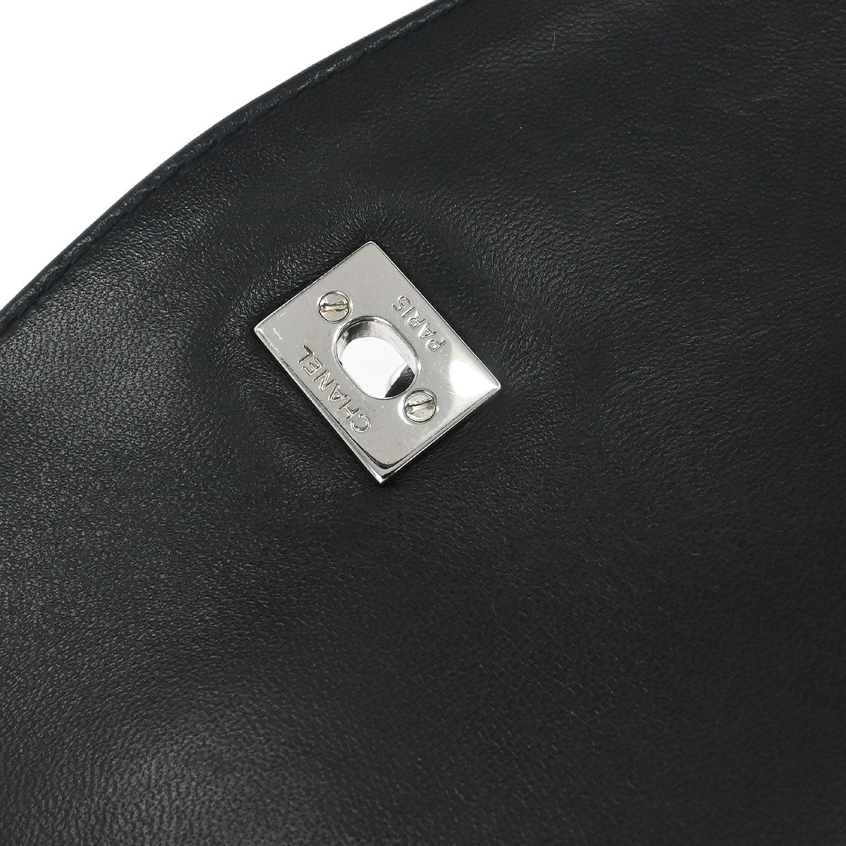 Chanel Black Lambskin Geometric Flap Shoulder Bag