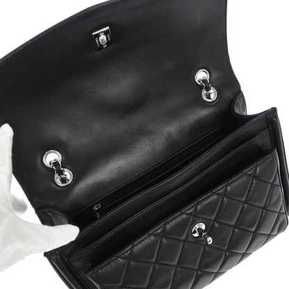 Chanel Black Lambskin Geometric Flap Shoulder Bag