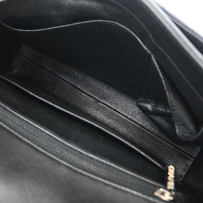 Chanel Black Lambskin Geometric Flap Shoulder Bag