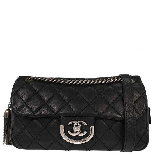 Chanel Black Calfskin Coco Sporran Shoulder Bag