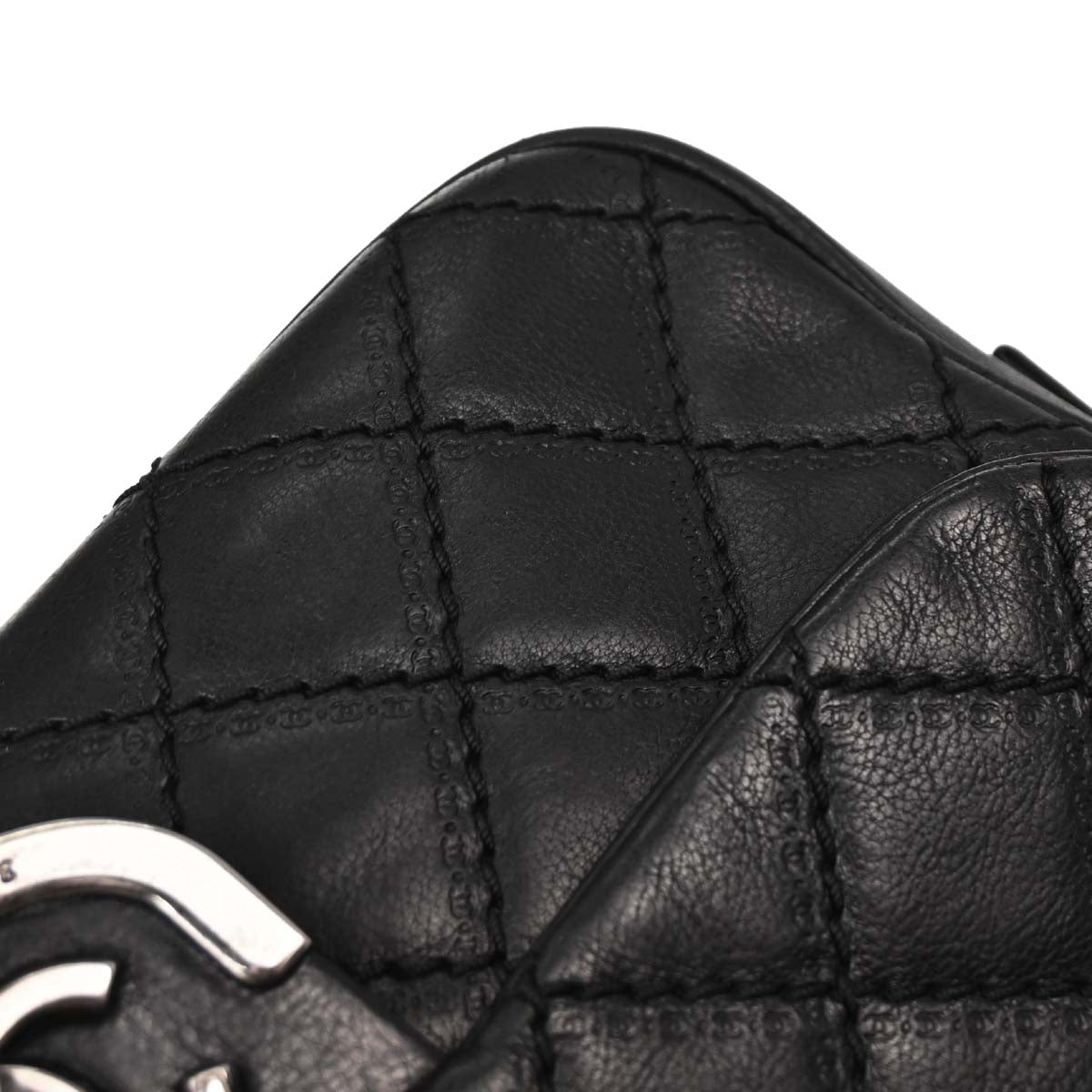 Chanel Black Calfskin Coco Sporran Shoulder Bag