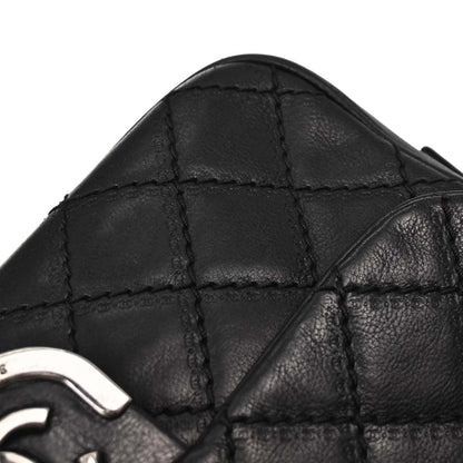 Chanel Black Calfskin Coco Sporran Shoulder Bag