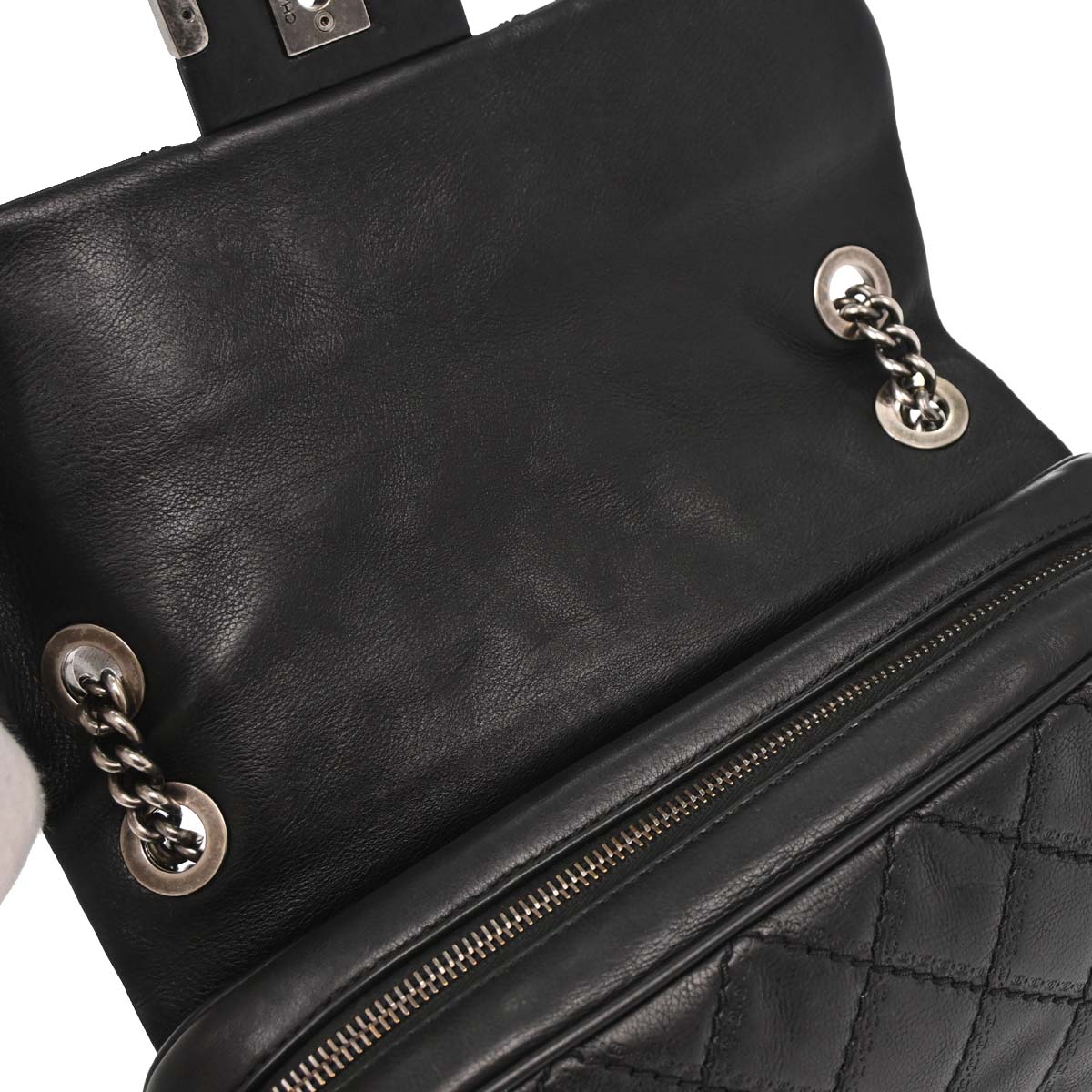 Chanel Black Calfskin Coco Sporran Shoulder Bag