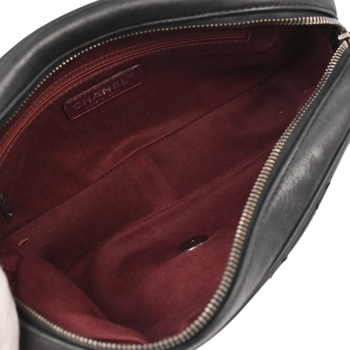 Chanel Black Calfskin Coco Sporran Shoulder Bag