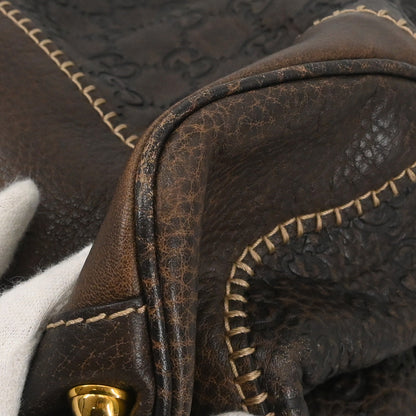 Gucci Dark Brown Guccissima Pelham Horsebit Handbag
