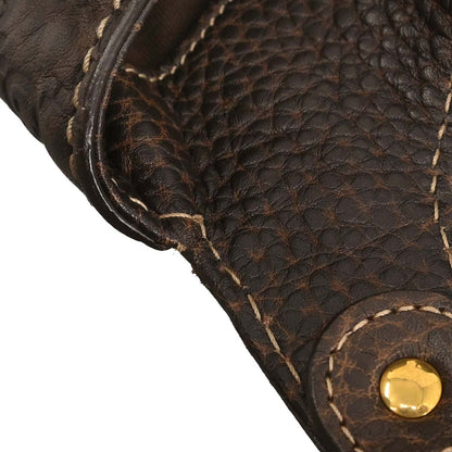 Gucci Dark Brown Guccissima Pelham Horsebit Handbag