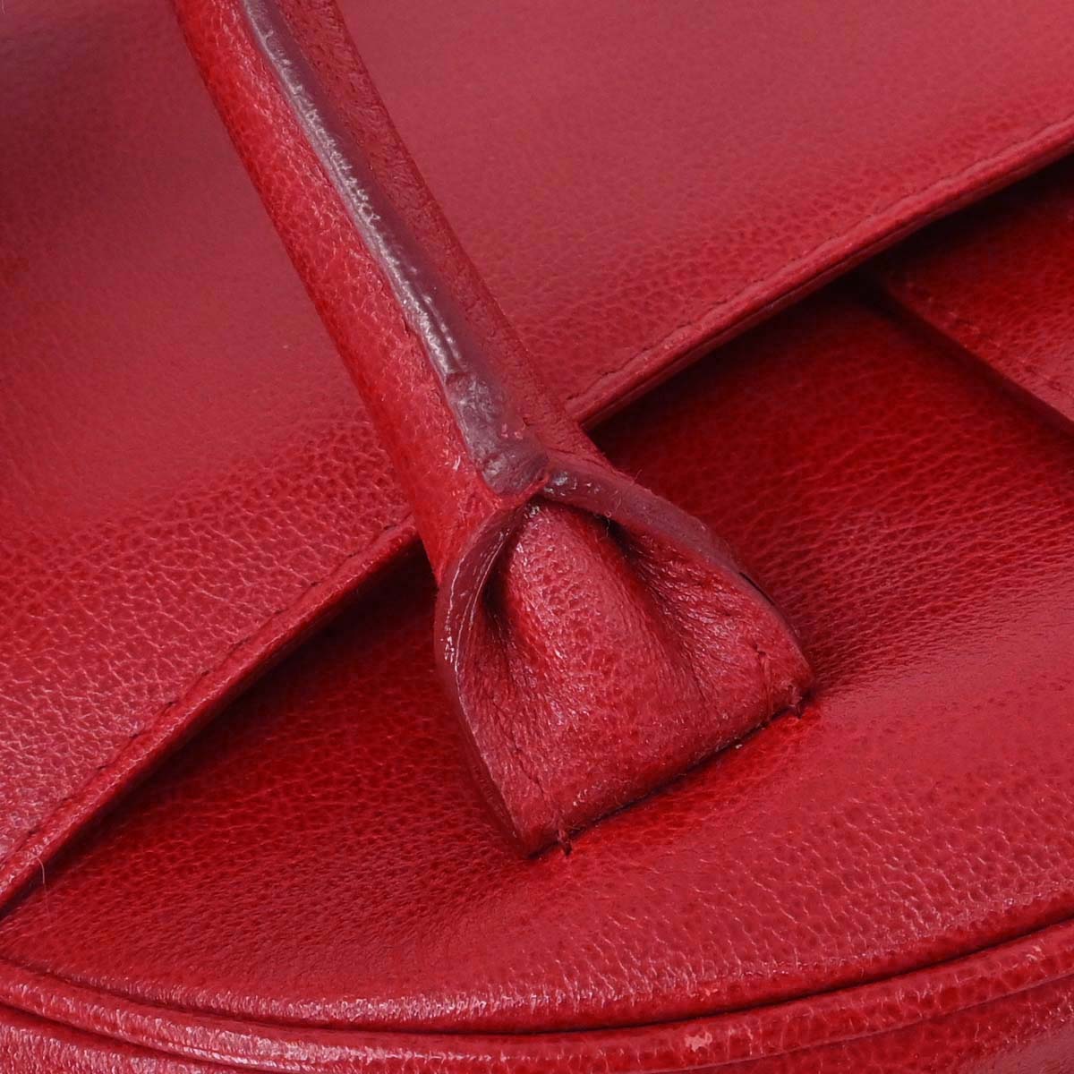 Christian Dior Red Double Saddle Handbag