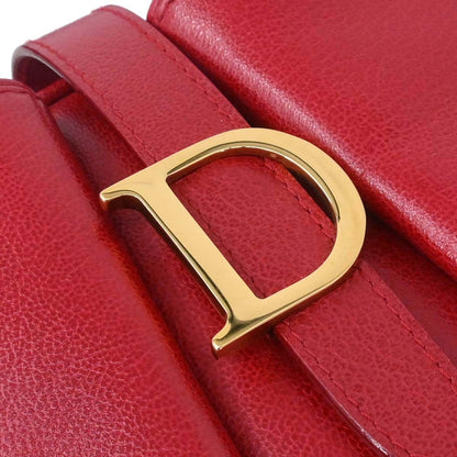 Christian Dior Red Double Saddle Handbag