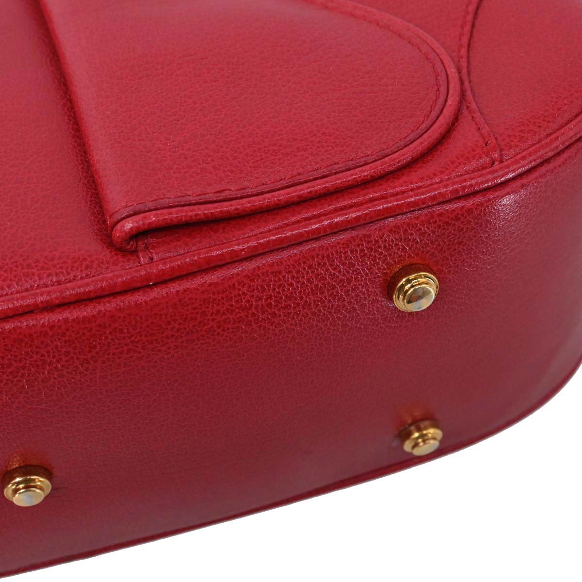 Christian Dior Red Double Saddle Handbag