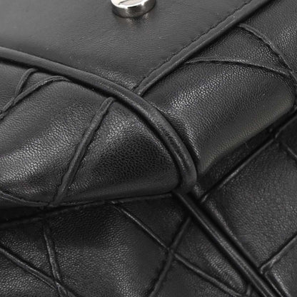 Christian Dior Black Leather Granville 2way Shoulder Handbag
