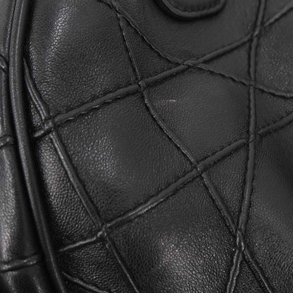 Christian Dior Black Leather Granville 2way Shoulder Handbag