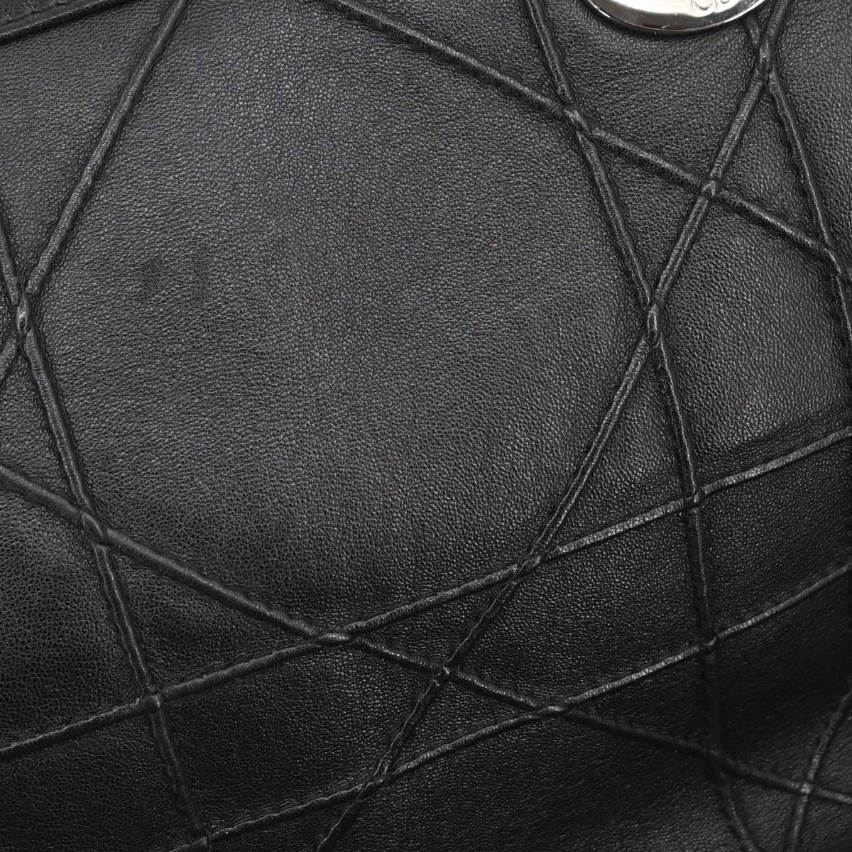 Christian Dior Black Leather Granville 2way Shoulder Handbag