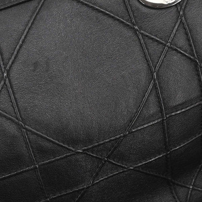 Christian Dior Black Leather Granville 2way Shoulder Handbag