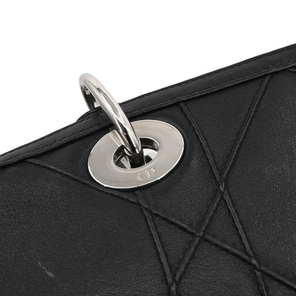 Christian Dior Black Leather Granville 2way Shoulder Handbag