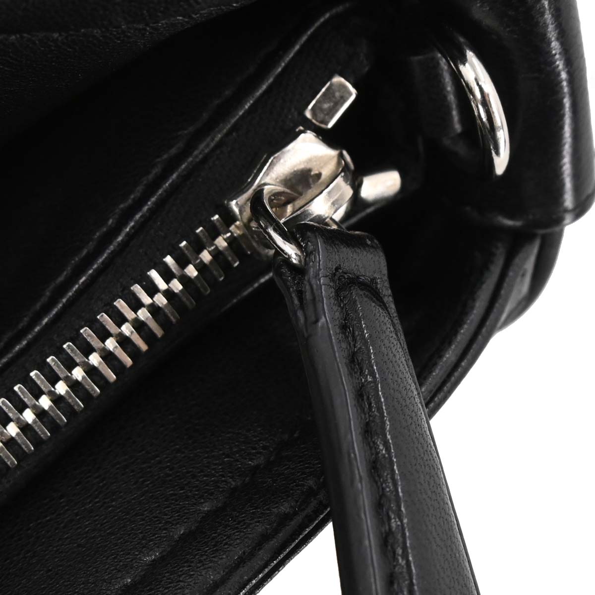 Christian Dior Black Leather Granville 2way Shoulder Handbag