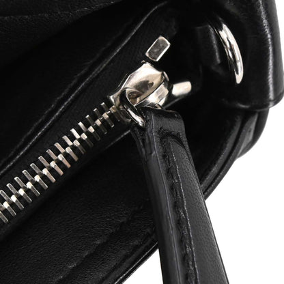 Christian Dior Black Leather Granville 2way Shoulder Handbag