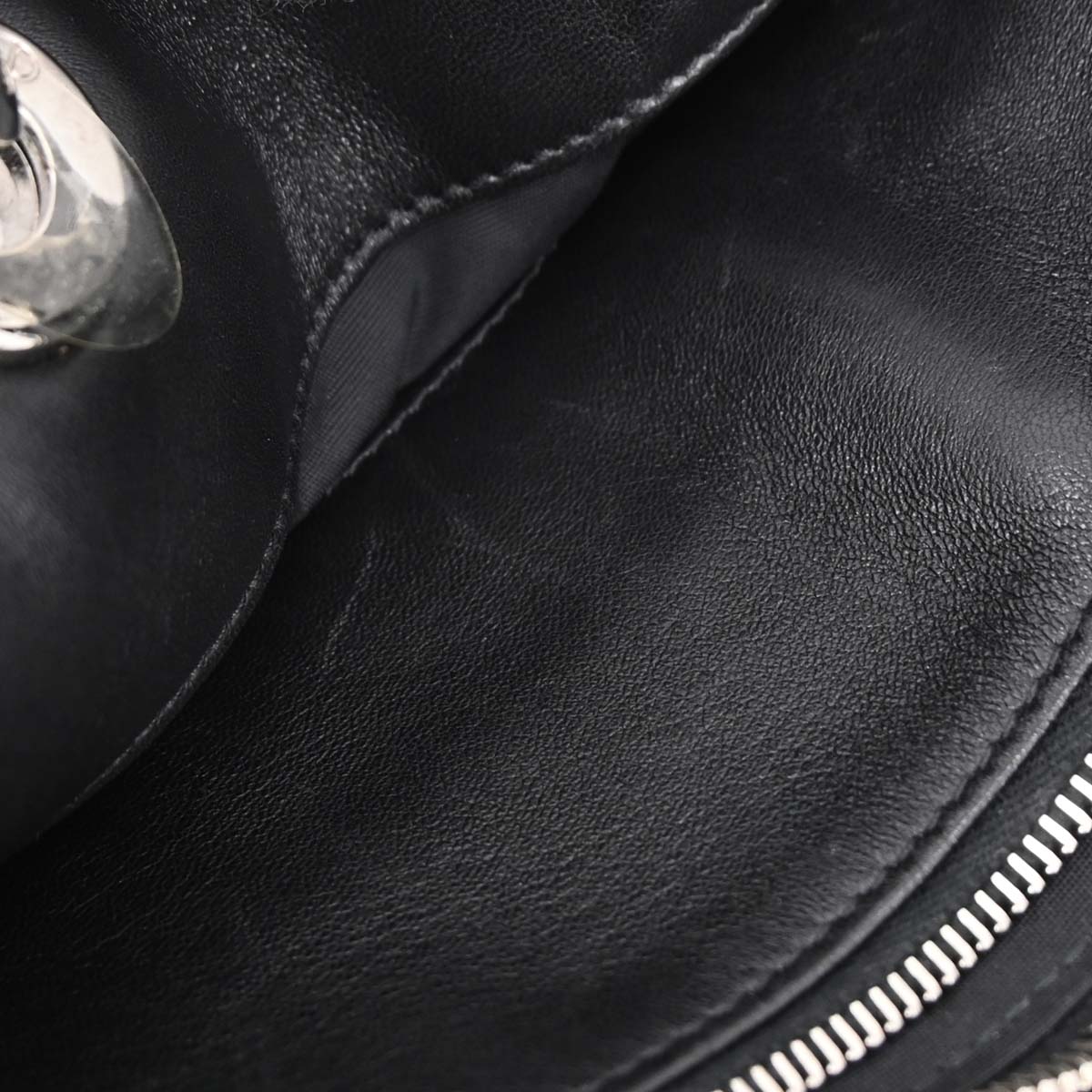 Christian Dior Black Leather Granville 2way Shoulder Handbag