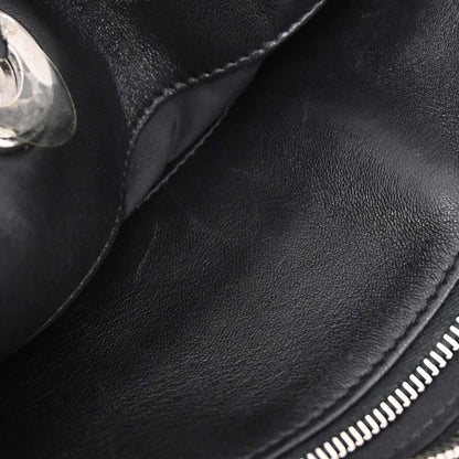 Christian Dior Black Leather Granville 2way Shoulder Handbag