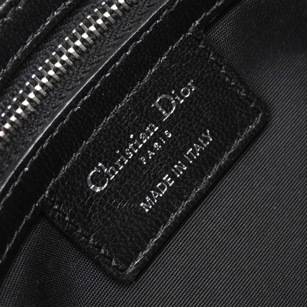 Christian Dior Black Leather Granville 2way Shoulder Handbag